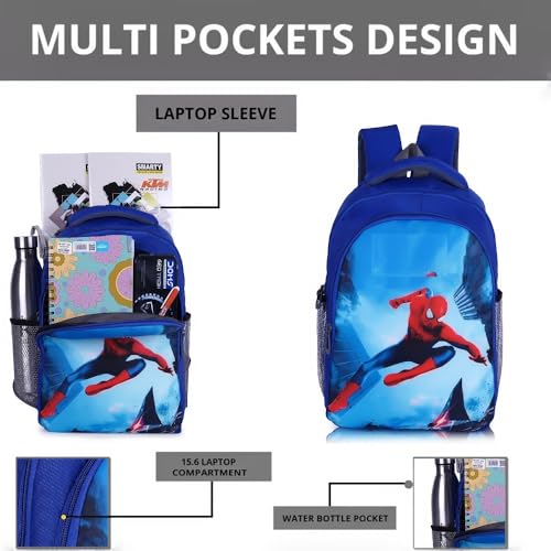 Image of GOOD STAR Polyester kids Primary School Backpack, 30 Litres, Cartoon Print, for Nursery to 5th Standard Boys and Girls Tuition Lightweight cartoon Bag