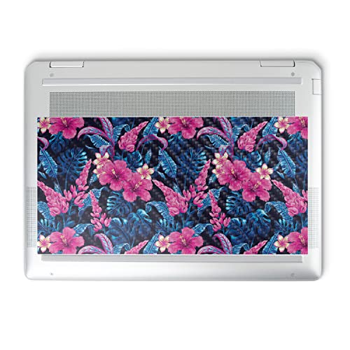 Image of MightySkins Carbon Fiber Skin Compatible with HP Spectre x360 14 inch (2022) Full Wrap Kit - Contrast Hibiscus | Protective, Durable Textured Carbon Fiber Finish | Easy to Apply | Made in The USA