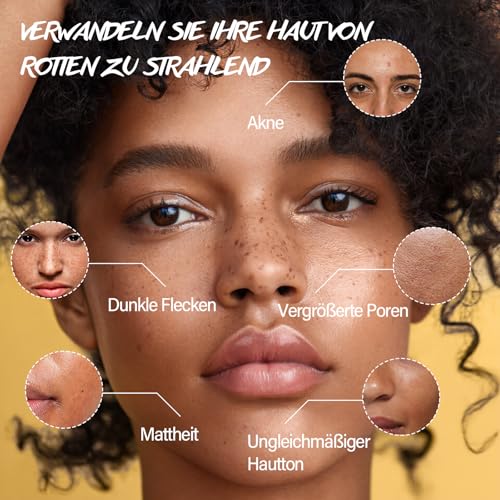 Kojisäure- und Kurkuma-Reinigungspads für das Gesicht, 60 Stück Kurkuma Gesichtspeelingpads, Vitamin-C-Peelingpads, Kojisäure Peeling-Reinigungspads, tiefenreinigende Poren, Aknen, Gleicht Hautton