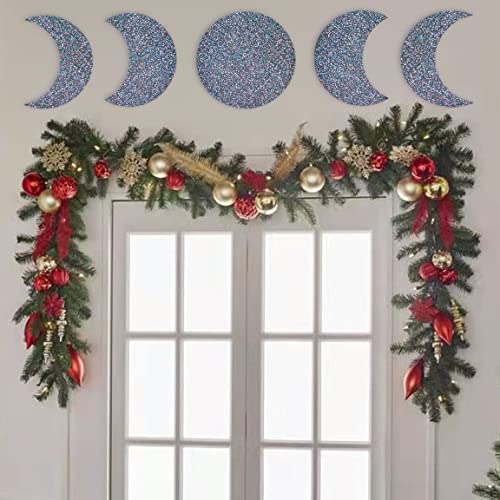 Rtmisa Moon Phases Bohemian Décor Witchy Dark Academia Decoration For Wall Room Gothic Scandinavian Natrual Boho Interior Design For Home Living Bed Room Nursery - Colorful Glitter #TOP1