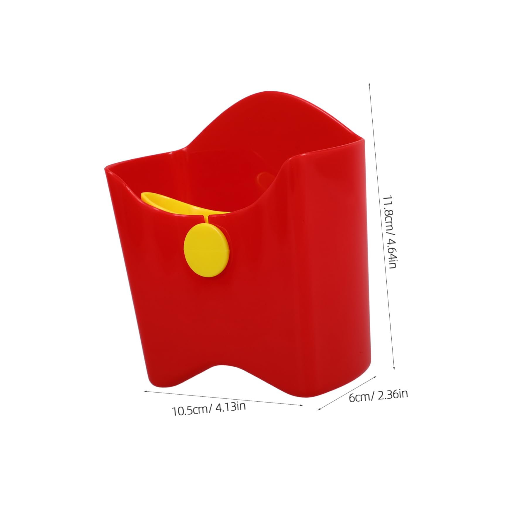 Cabilock Reusable Multipurpose Snack Cup for French Fries Salads Snacks Leak Food Holder Break Resistance Portable Storage for Students Go Enjoyment