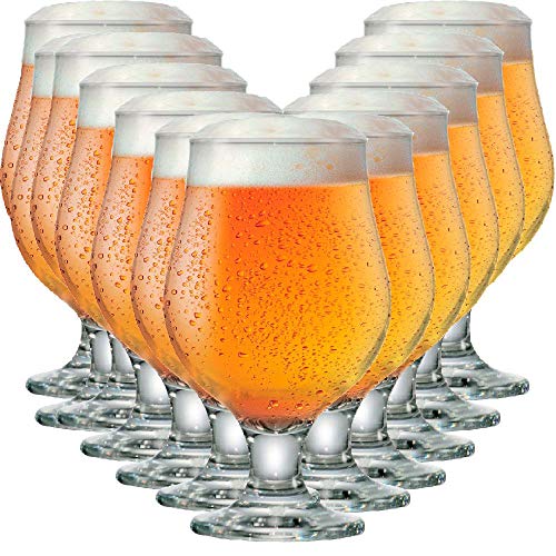 Jogo de Taças de Vidro para Cerveja Beer Master 380ml 12 Pcs - Ruvolo