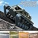 Mostop RC Tank 2.4Ghz Remote Control Car Military Crawler, 1:16 Scale Off Road RC Tracked Army Vehicle Model Tank Toy with 2 Batteries,All-Terrain Drifting Car with Lights, Great Gift for Boys