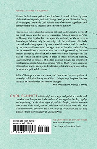 Political Theology: Four Chapters on the Concept of Sovereignty