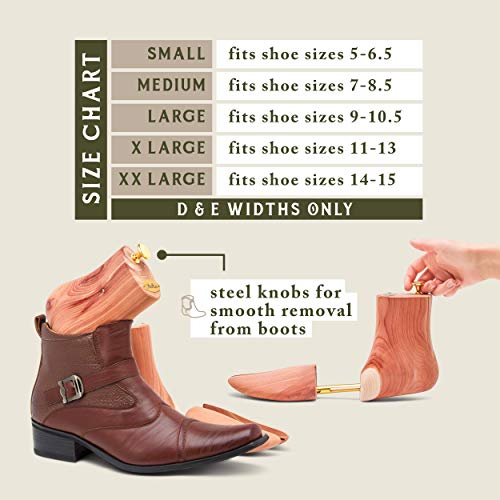 Stratton Boss Cedar Boot Tree For Men - Aromatic Red Cedar (Medium) #TOP3