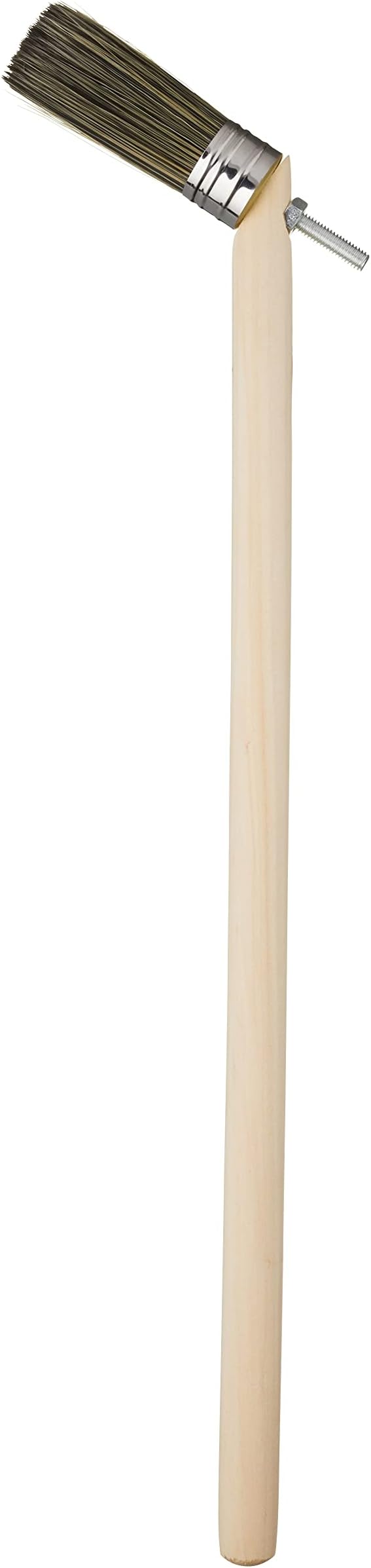ProDec1" Striker Brush with 15" Long Reach Handle for Painting Difficult and Awkward Areas Including High Walls, Ceilings, Corners, Behind Pipes - Suitable for All Paint Types, 1" 25mm