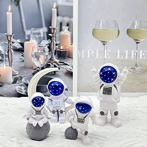 Figurines d'astronaute miniatures pour gâteau thème espace
