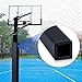 Hollowfly 5 x 5 Inch Basketball Pole Pads Square Pole Padding, 6 ft Tall, 1” Thick Foam, Weatherproof, Uv-Resistant, Hook/Loop Closure, Padding for Player Protection and Safety