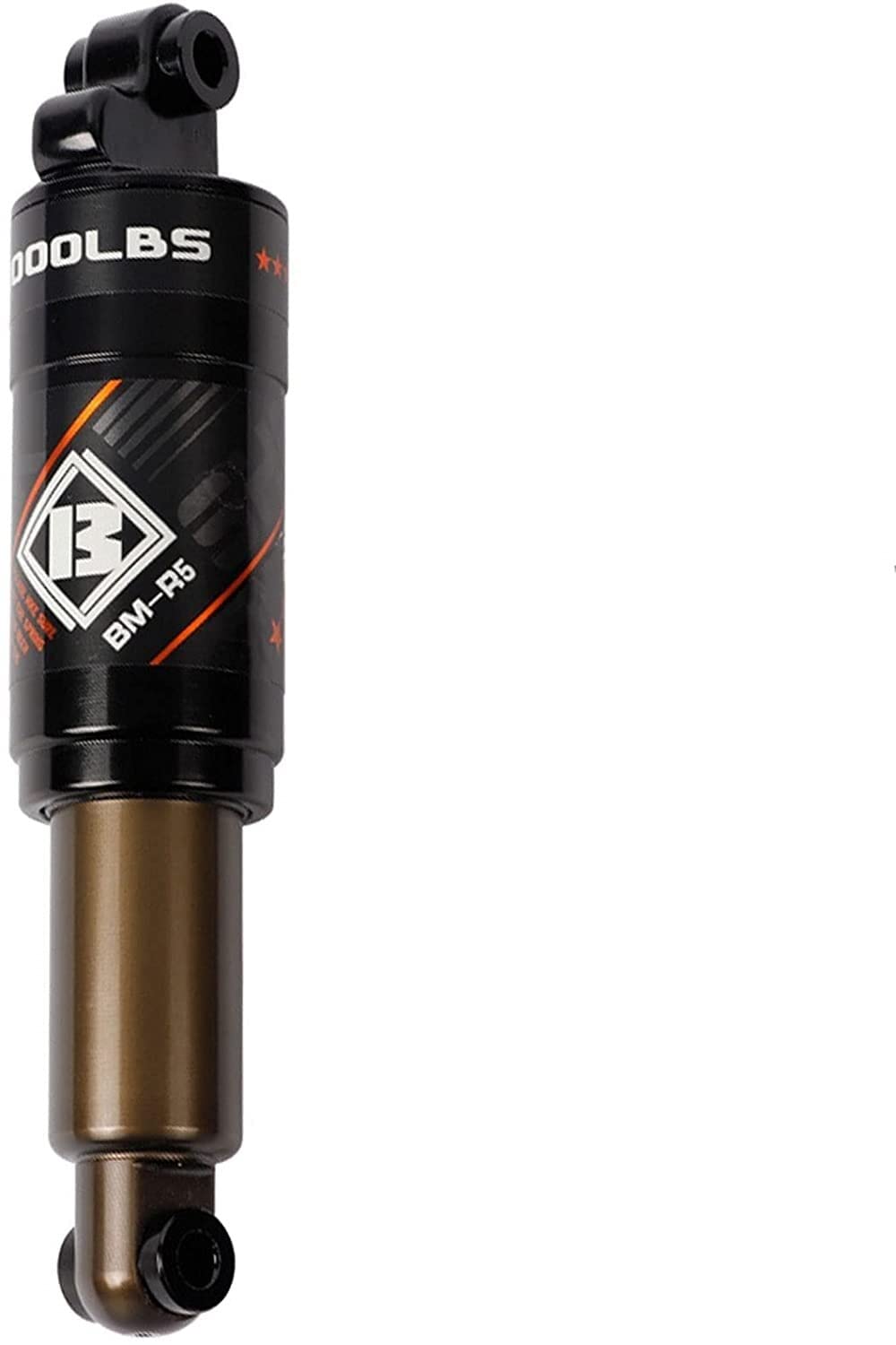 Amortiguador Amortiguador Trasero de Repuesto, Resorte Aceite aleación Aluminio, 125, 150, 165, 190mm, for Scooter montaña, Bicicleta Descenso(165mm/1000Lbs)