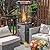 Tangkula 41,000 BTU Propane Patio Heater with Waterproof Cover, Outdoor Heater with Lockable Wheels, Adjustable Feet, Tempered Glass Tube, Suitable for Garden Porch Patio Deck (Gray)