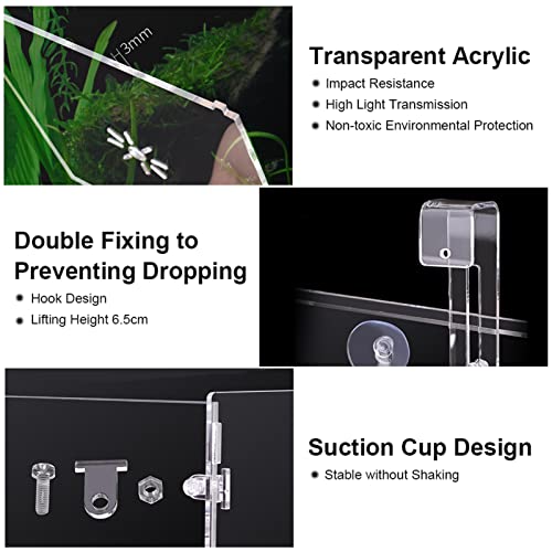 Fish Separation Box, Acrylic Transparent Fish Tank Breeding Isolation Box Aquarium Hatchery Incubator Holder(10CM*10CM*10CM) - Image 4