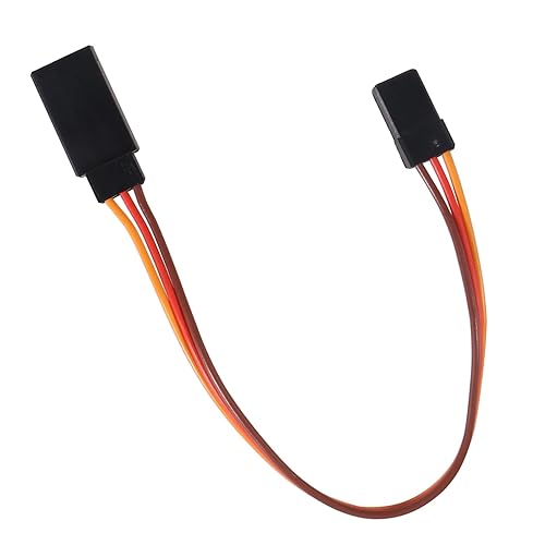 Miniatura 10 de ACEIRMC 10pcs 3-Pin Servo Extensión Cable Cable Hembra a Macho Cable Cable Conector JR para RC Aviones de Coche Control Remoto (7.9in)