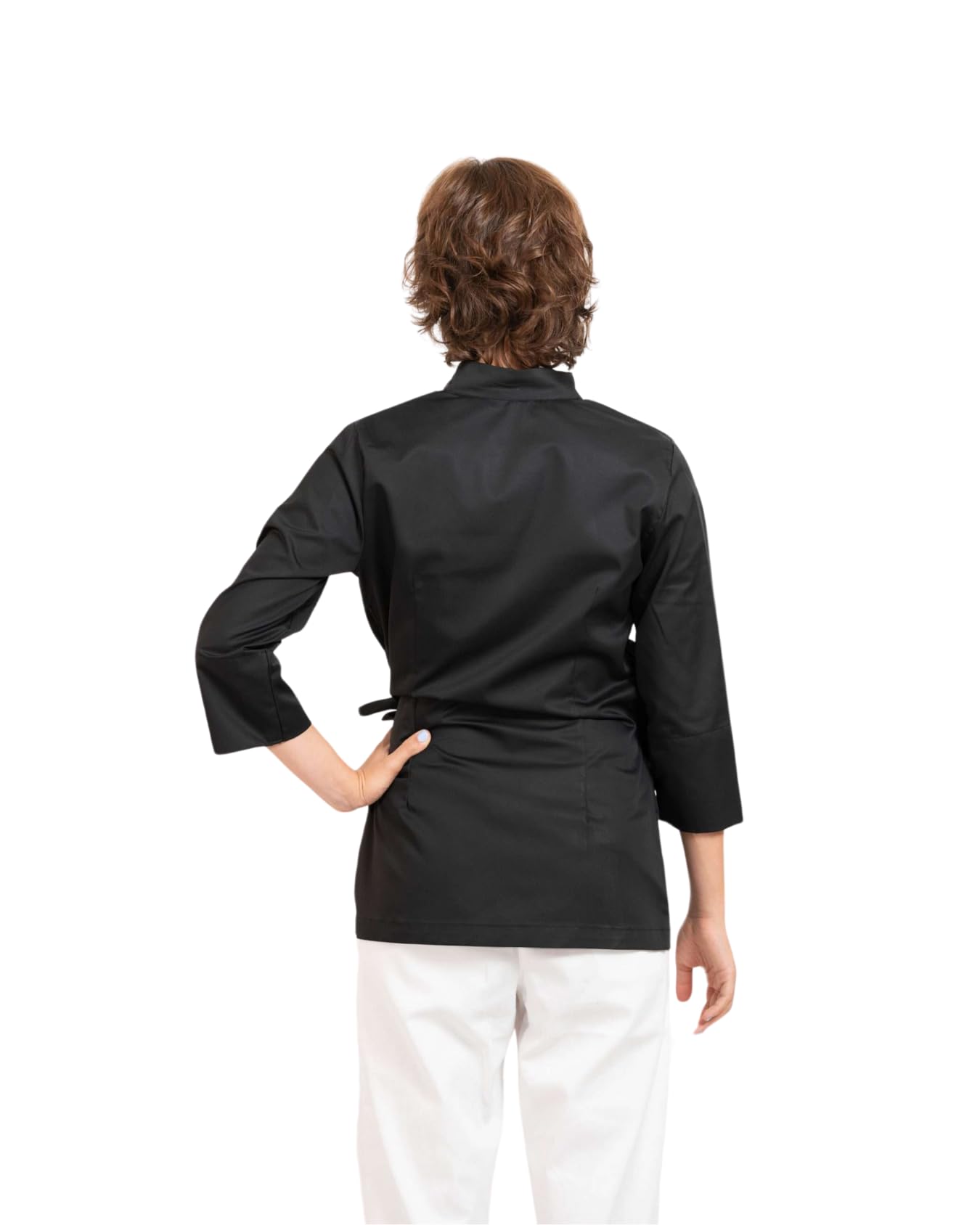 Casacca da Donna - Divisa per Estetiste - Centri Estetici - Parrucchieri - Manica a 3/4 - Collo alla Coreana - Chiusura con Cinta - Disponibile in più Colori