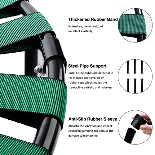 Beiens Mini Trampolino Elastico Fitness, 100cm