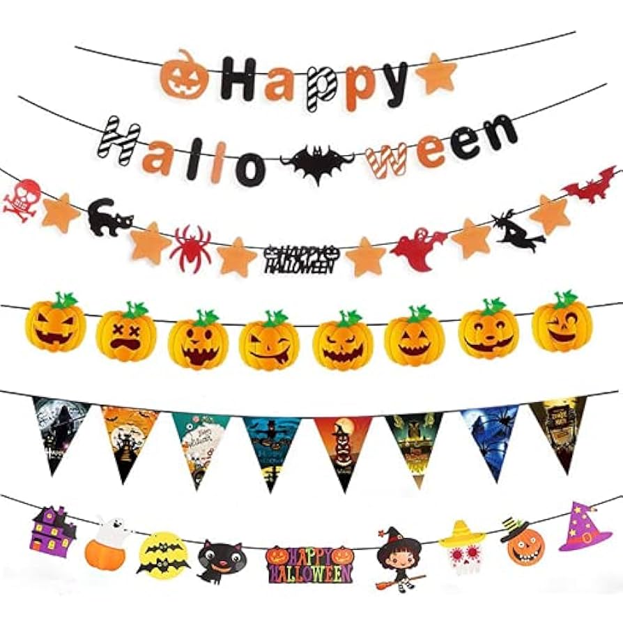 ○ハロウィン ガーランド 飾り 壁飾り パーティ halloweenガーランド Amazon | ZOYUBS ハロウィン 飾り ガーランド ハロウィン