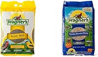 Vista 1 de Wagner's 62053 Nyjer Seed - Alimento para pájaros silvestres, bolsa de 20 libras y 62004 Eastern Regional Wild Bird Food, bolsa de 20 libras