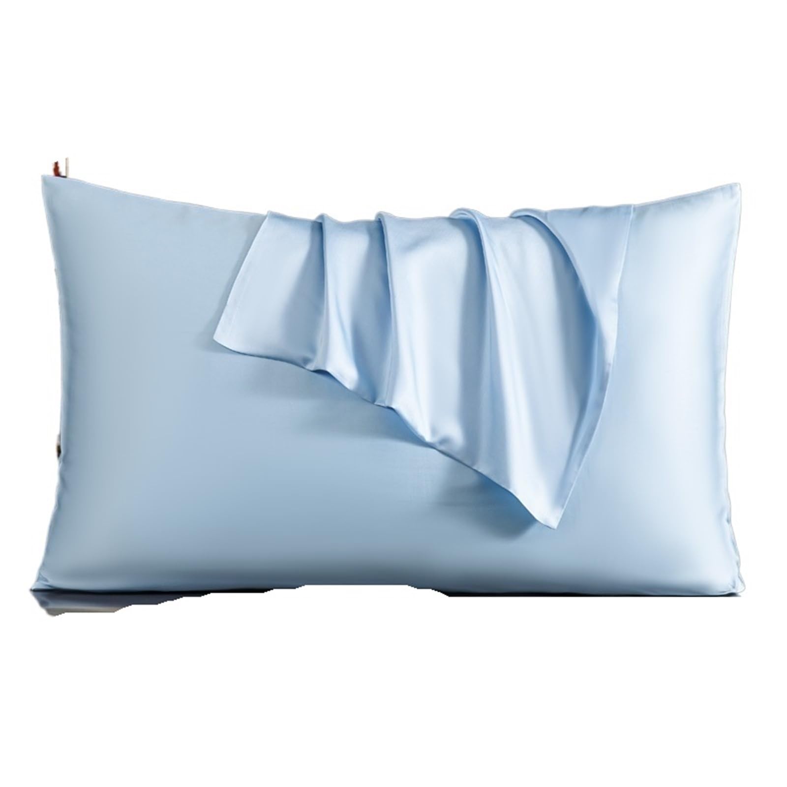 Federa Seta Cuscino Federa for cuscino in seta di gelso naturale 50x70 65x65 for in vera for proteggere la pelle for da letto Camera Da Letto(Light Blue,50x90cm 2pcs)