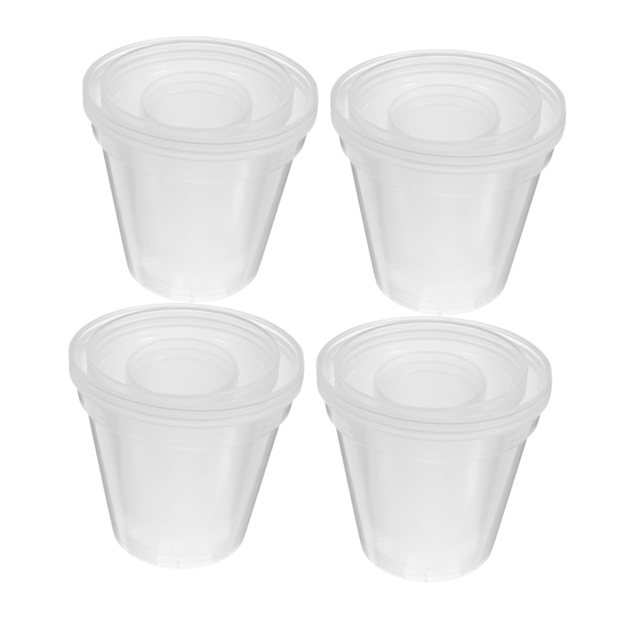 Pots pour orchidées avec trous Milisten : lot de 12 pots de plantation en plastique