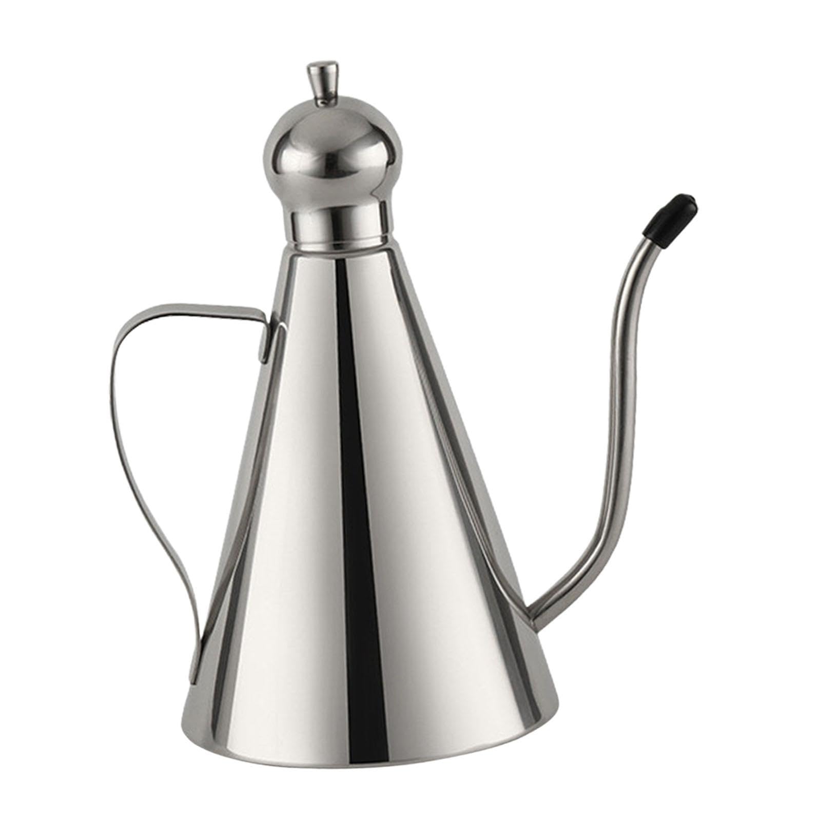 Aceitera de Acero Inoxidable con Tapa Sellada Dispensador de Aceite para Cocina Recipiente para Salsas Y Especias Adecuada para Uso en Restaurantes Y, 1000ML