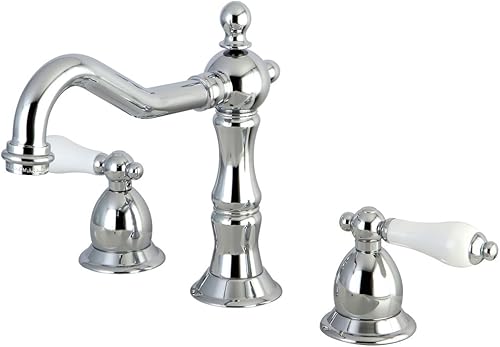 Miniatura 1 de Elements of Design Nuvo Elements of Design ES1971PL Baltimore - Grifo de lavabo de 2 manijas de 8 a 14 pulgadas con ventana emergente de latón,