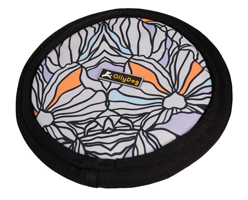 OllyDog Flyer Disc, Dog Frisbee, Lightweight and Floating, Dog Toys Interactive, Dog Stuff, Gentle on Teeth and Gums (Bloom) OllyDog Flyer Disc, Dog Frisbee, Lightweight and Floating, Dog Toys Interactive, Dog Stuff, Gentle on Teeth and Gums (Bloom)