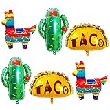 【Ampliamente Utilizado】: Estos globos de mylar de fiesta son ideales para una variedad de fiestas temáticas de carnaval, fiestas temáticas de México, fiestas temáticas de tacos. Además, también son adecuados para fiestas de cumpleaños, baby showers, centros comerciales, festivales, arreglos de bodas, decoraciones para cenas, etc.