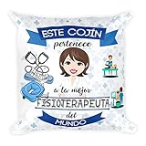 Kembilove Cojín Decorativo de la Mejor Fisioterapeuta del Mundo – Cojines Decorativos para Profesionales – Ultra Suaves y Cómodos Fisioterapeutas – Decoración para la Habitación o la Sala de Estar