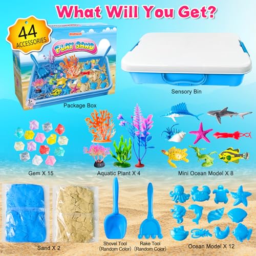 Image of Sensory Bin Ocean Kit with Sensory Sand