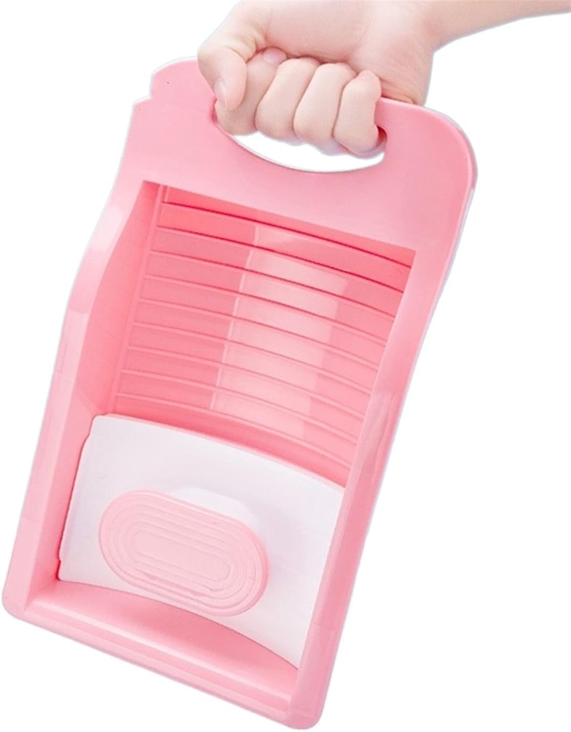 Washboard Manual Washing Machine PP Thicken Washboard Hand Washing Socks Scrubboards Housework Laundry Accessories Lavadora Manual(Pink)
