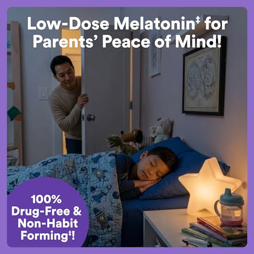 SmartyPants Kids Sleep Melatonin 0.5mg Gummies, Chamomile, Vitamin D, 60 Ct | Gluten Free, Clean Label, Drug Free Sleep Aid, 30 Day Supply - image 7