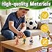 3 Pack World Cup 2026 Decorations, Mascot and Star Player Style Figures, 4 Inch PVC Cartoon Football Character Toys, Soccer Sports Collectible Figurines for Kids Fans Party Favors (3PCS)
