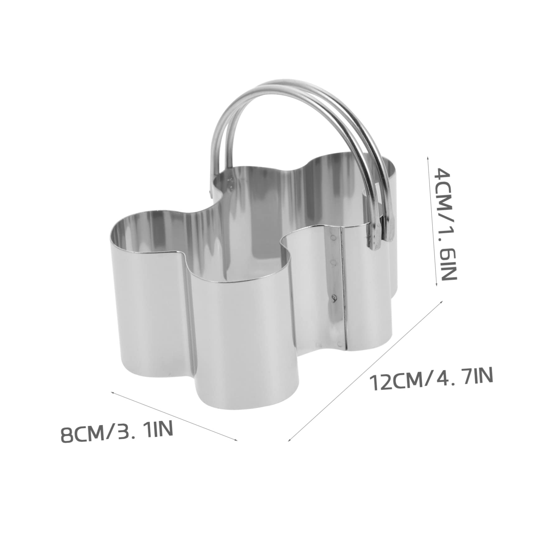 Alipis 25 Stk 5-teiliges Set Mousse-ringe Muffinring Keksausstecher Keksstempel Ingwerkekse Ausstechformen Gebäckschneider Lebkuchenmann Ausstecher Mousse-formen Silver Rostfreier Stahl