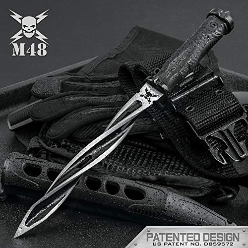 image for M48 Cyclone Dagger Knife & Vortec Sheath - Stainless Steel Spiral Blad