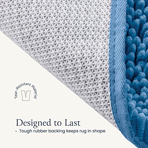 BELADOR Bathroom Rugs Sets 2 Piece - Plush Bath Mat Set Quick-Dry Soft Chenille Bathroom Mat with Rubber Backing, Absorbant Bathroom Rug Set, Washable Bath Rugs for Bathroom- Bath Mats 24x17 + 30x20 - Thumbnail 4