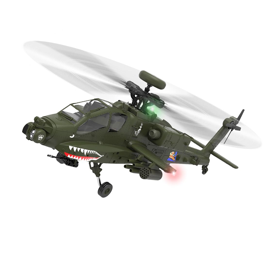 1/32 F11 AH64 RC helikopter dla dorosłych, 2,4 G, 6 CH, Flybarless lotka, 6 G/3D, helikopter zdalny, wojskowy, model zabawki, prezent -BNF