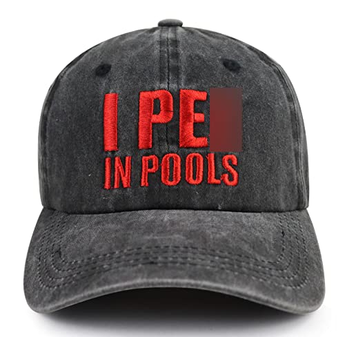 Image of Trucker Hats for Men Women, Funny Gag Gifts Joke, Classic Adjustable Mesh Baseball Cap Snapback Hat Black