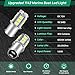 Alopee White Non Polarity 1076 Led Bulb for RV Camper Trailer Interior Lights 1142 Led Bulb 1004 90 BA15D 12V Replacement for Boat Navigation Light, Pack of 12