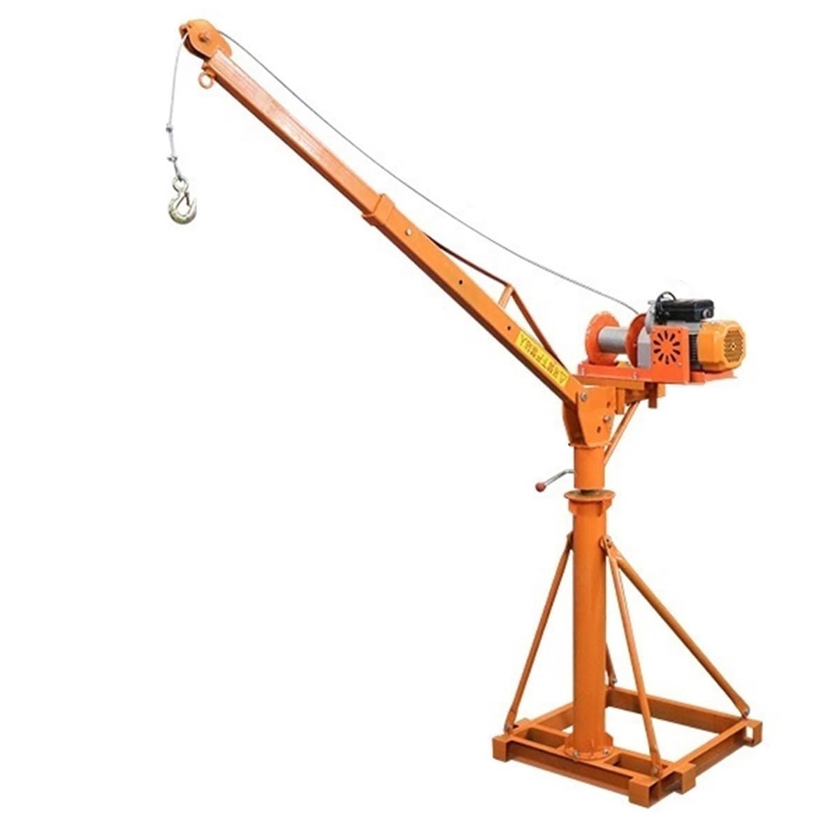 Lifting Cranes For Construction Site Decoration, Small Household Hoists + Bracket for Outdoor Indoor Loading JIYAMI'EN EL (Color : 500kg 30m 220v Telescopic 2fans)