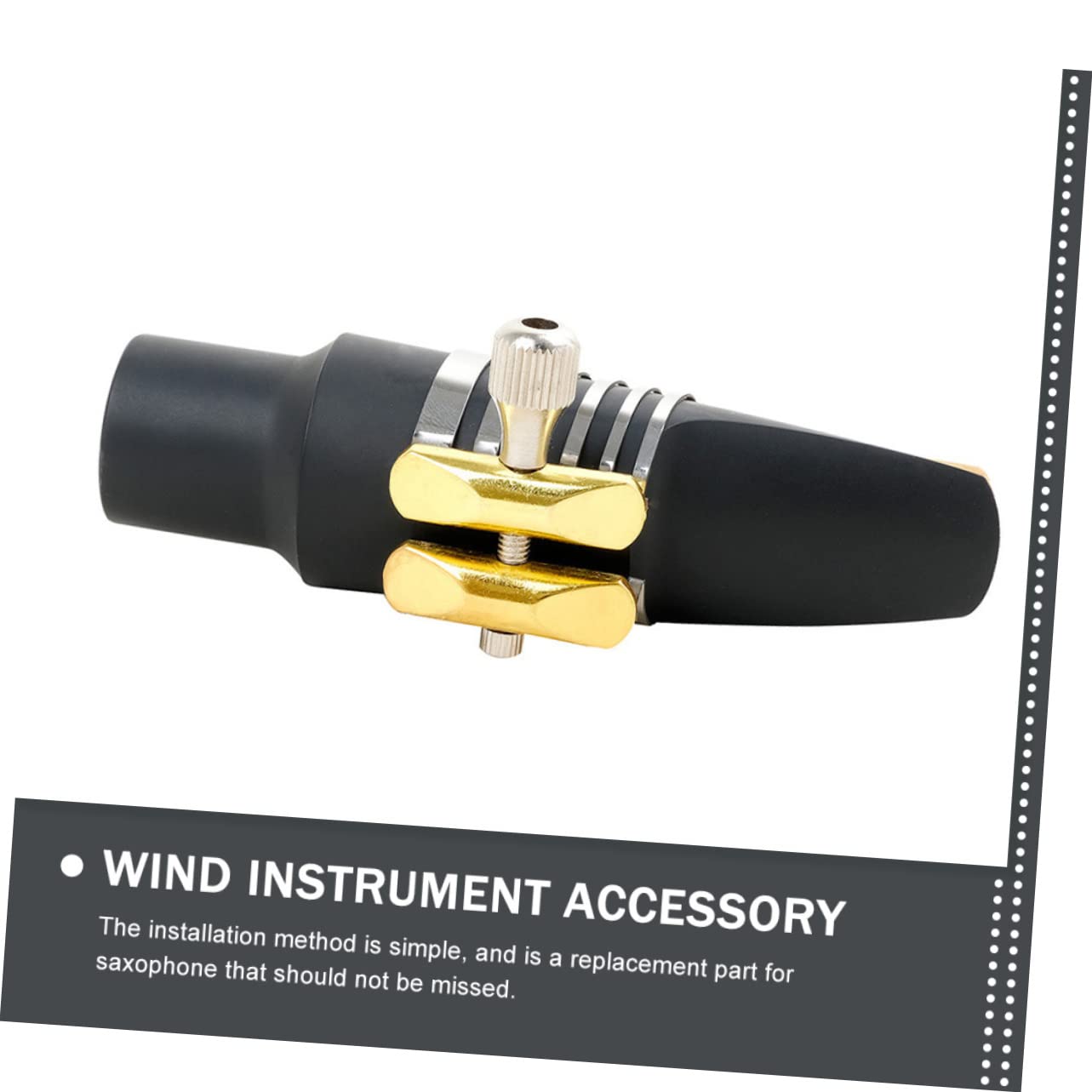 SUPVOX 4pièces Système De Fixation Pour Saxophone Acier Clip Métallique Pour Instruments à Vent Accessoire Décoratif Pour Saxophone Alto Et Soprano Finition Et Détails Raffinés