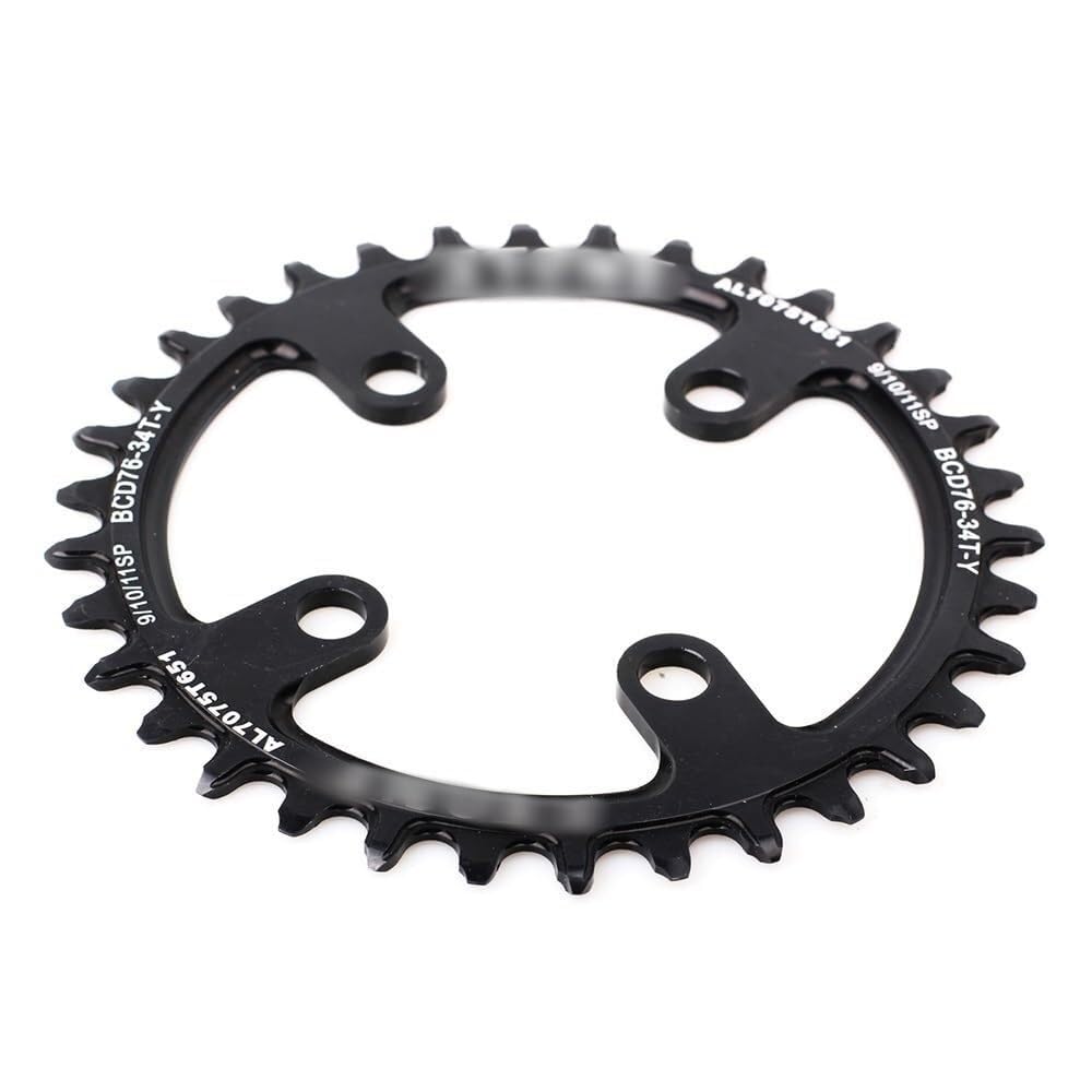 Platos para Bicicletas Plato de Bicicleta 76 BCD, círculo 76mm for MTB, Anillo Cadena Repuesto, Rueda Dentada Escalada Dientes Anchos Estrechos
