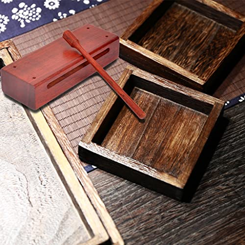 Brague Hand Percussion Wooden Block Instruments With Mallets Solid Hardwood Percussion, Rhythm Block High And Low Wooden Fish #TOP2