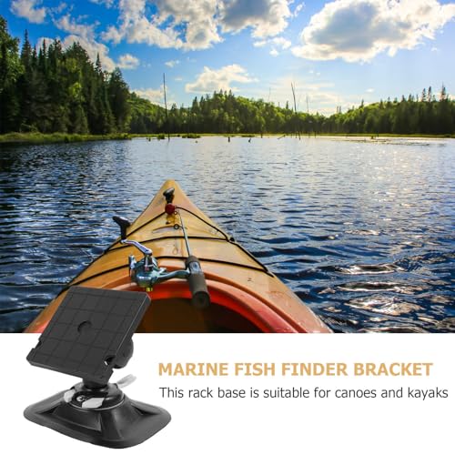 Support détecteur de poisson léger en nylon noir pour kit kayak