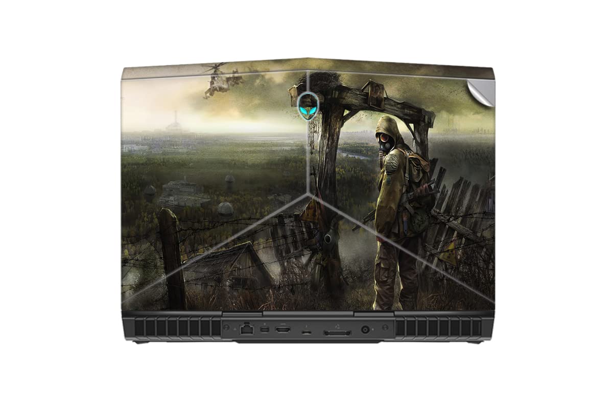 GADGETS WRAP Printed Vinyl Top Only Skin Sticker Decal for Alienware 15 R4 - S.T.A.L.K.E.R.