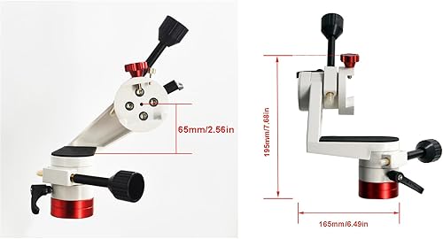 Miniatura 6 de Soporte para telescopio Altazimuth, telescopio reflector newtoniano de 5.118 in con montaje ecuatorial, ajuste micro de 360, rodamiento de peso de