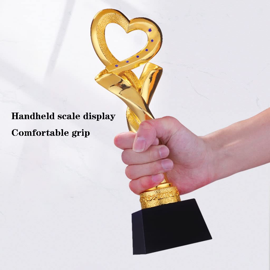 Pokale, Medaillen Auszeichnungen Kreative Liebestrophäe Harz-Gold-Trophäe Charity Gala Celebration Award Trophäe Trophäe Der Campus-Talentshow-Meisterschaft Schriftzug Trophäe Pokale