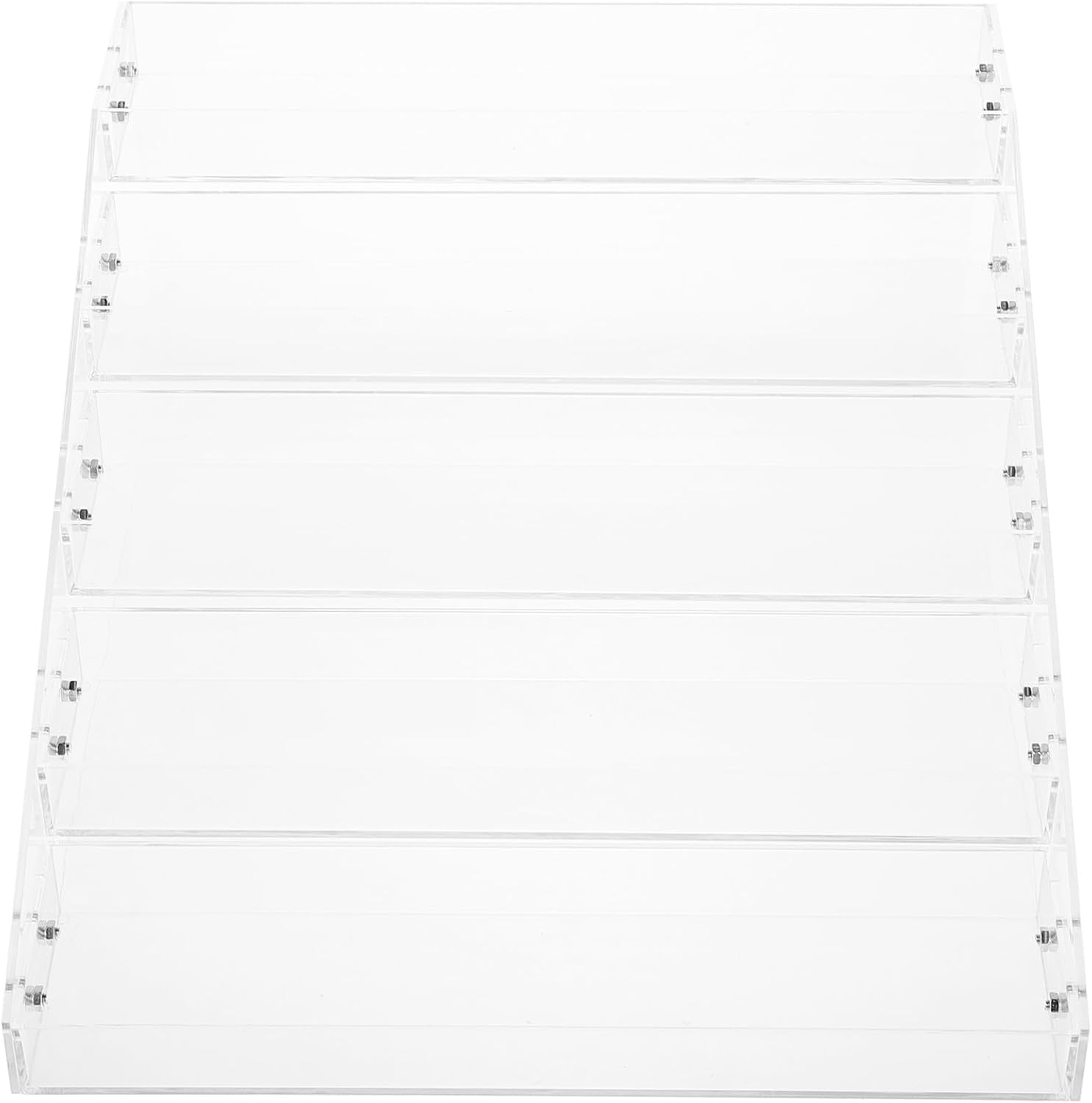 Acrylic Display Riser Shelf 5-tier Beverage and Yogurt Organizer Stand Food-grade Tiered Shelf for Kitchen Pantry and Buffet Table