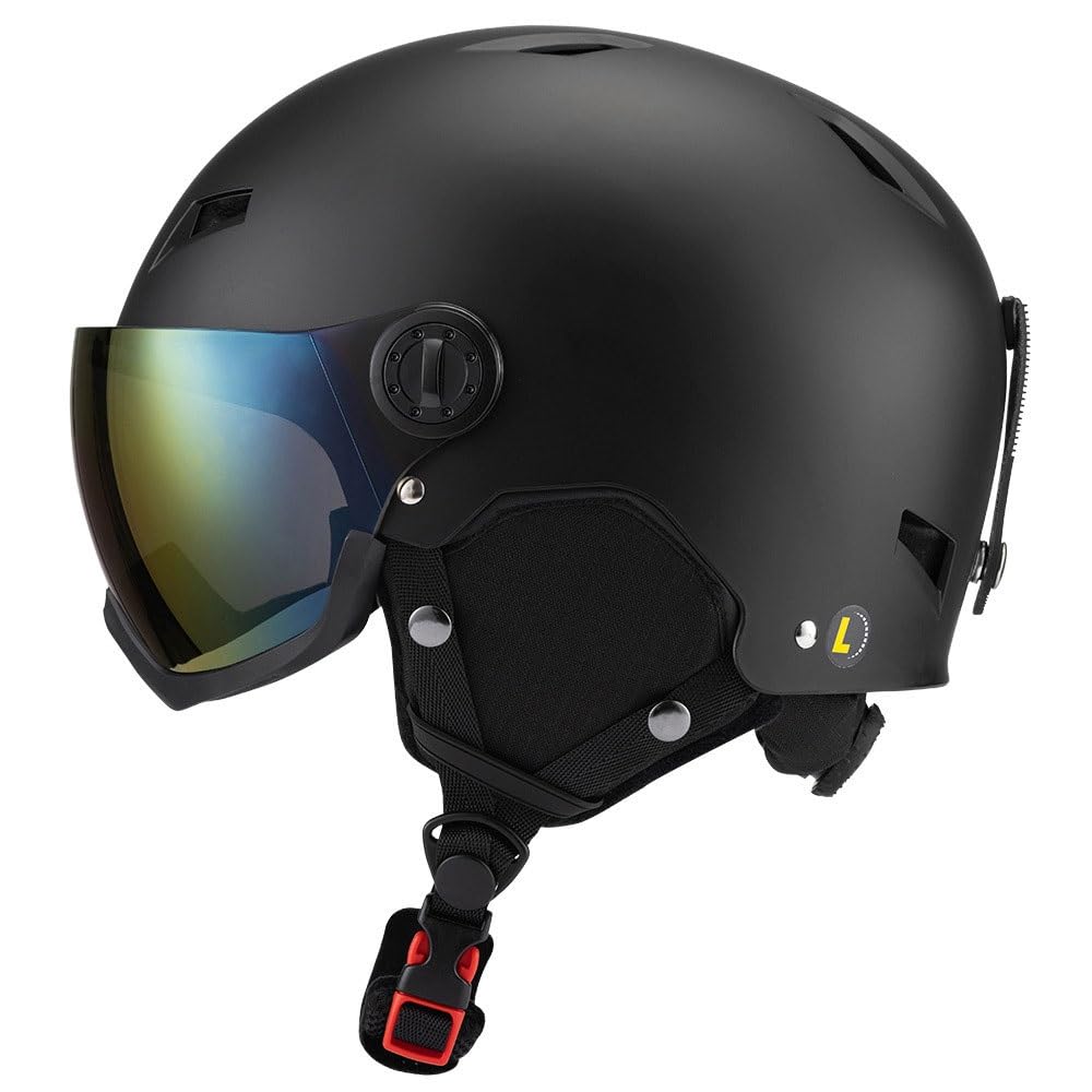 Casque de Ski de Ski Casque de Neige à Vent réglable pour Le matériel de Ski de Sport d'hiver extérieur pour Les Femmes Hommes