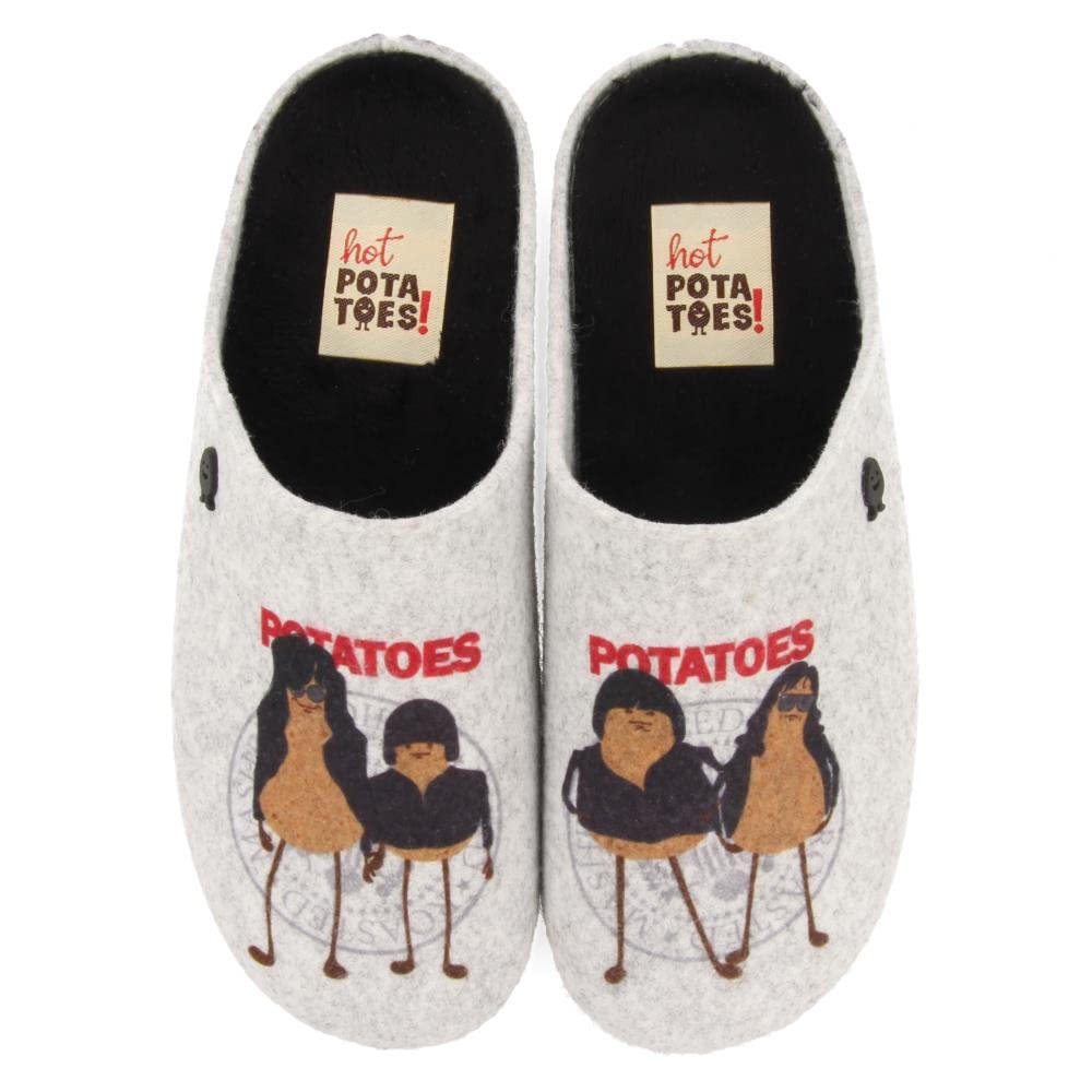 HOT POTATOES Women's Straffan Slipper, Grey, 5 UK