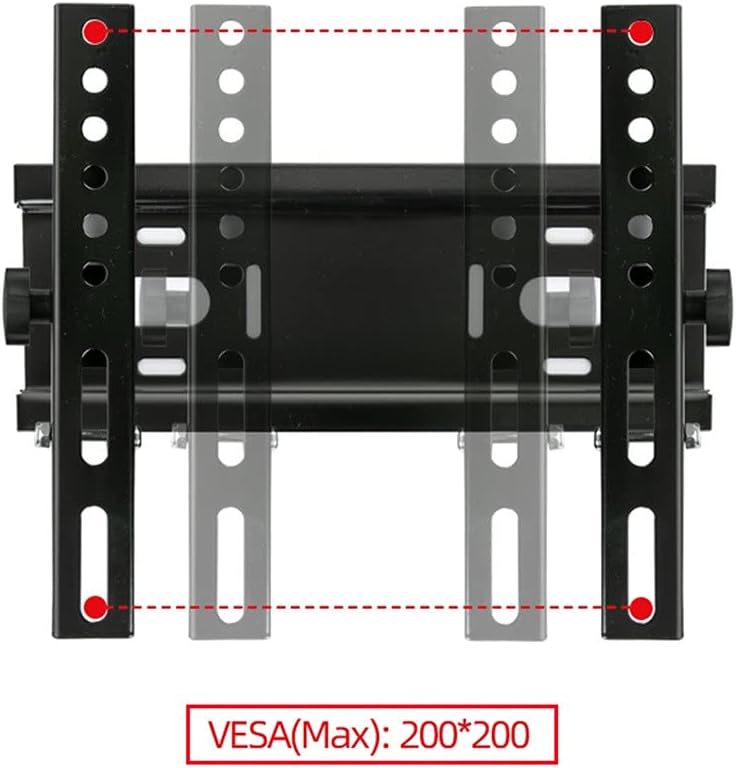 Universal 25kg Adjustable Tilt Tv Wall Mount Bracket Flat Panel Frame Support 15° for 14-32 Inch LCD Led Monitor 55lbs