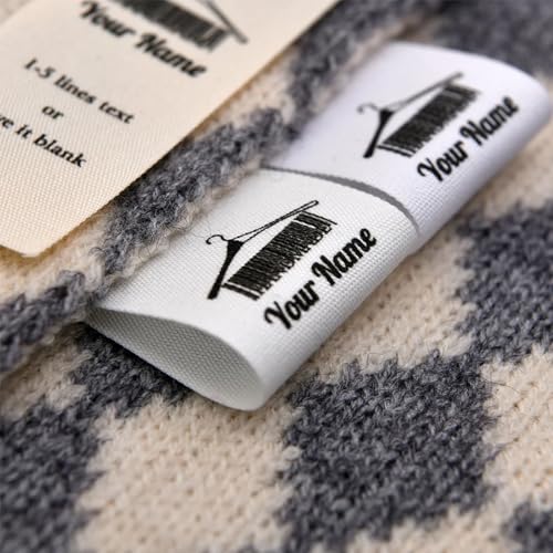 Étiquettes pliables de marque personnalisée : impression textile haute définition (1#)